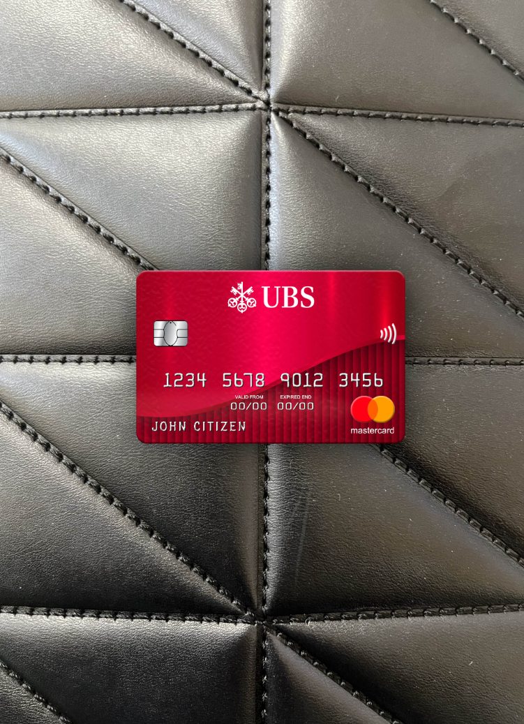 Download Switzerland UBS bank mastercard photolook front Photoshop template